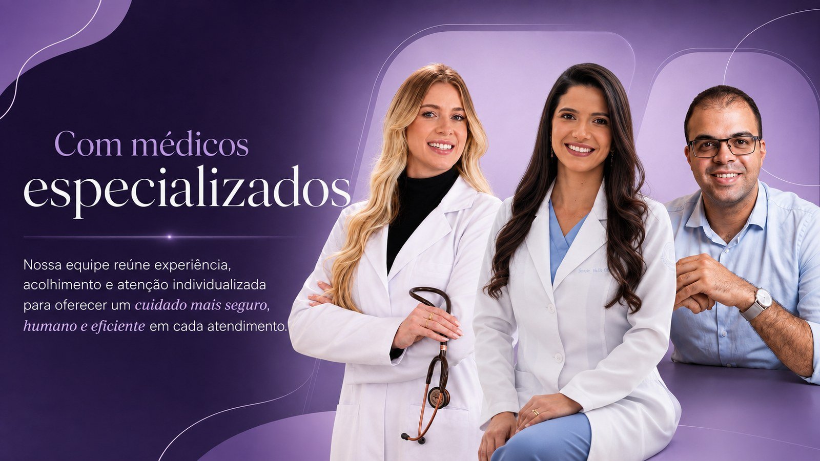 Com médicos especializados — Synapses Saúde